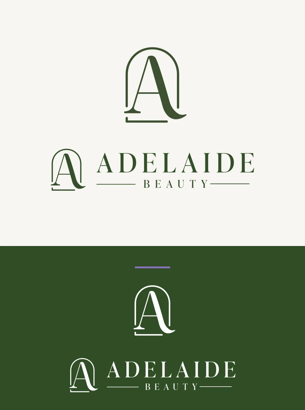 The Adelaide Beauty wordmark and logomark
