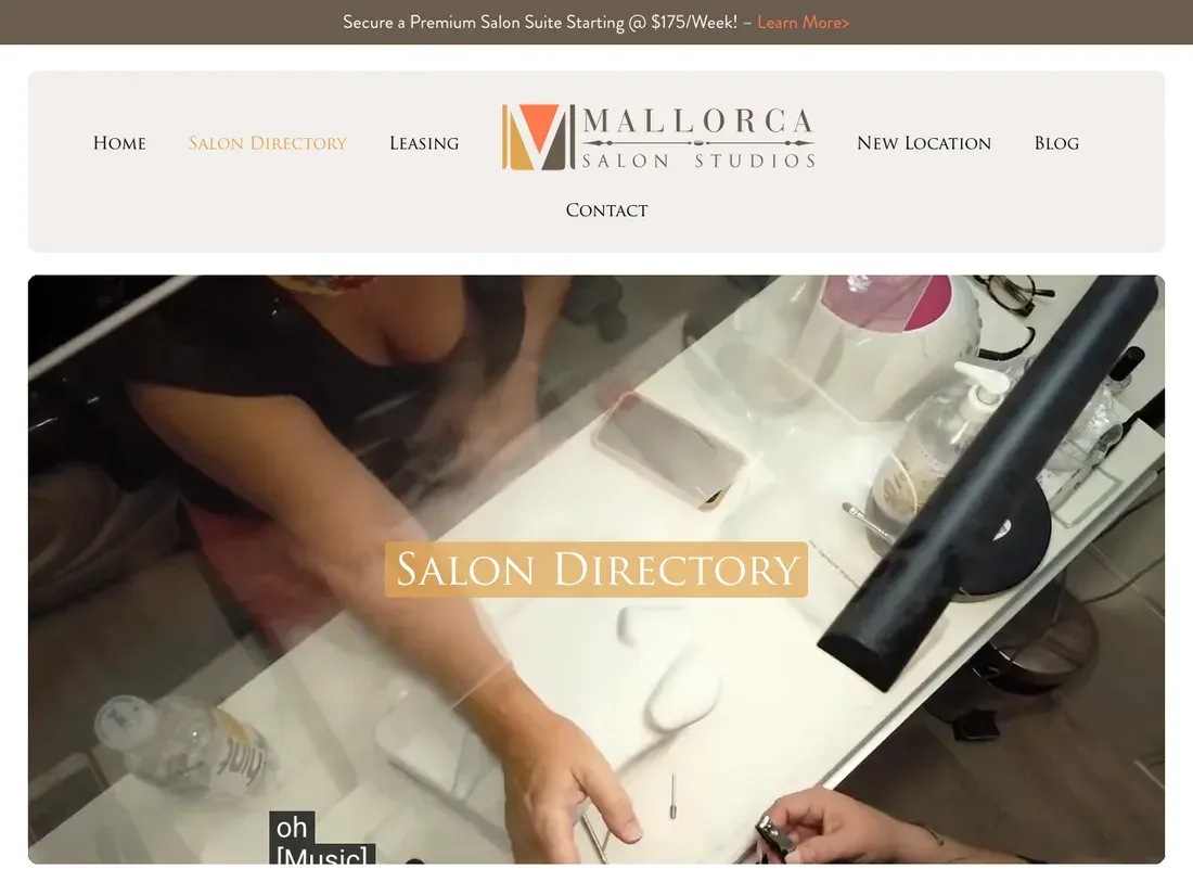The old salon directory page