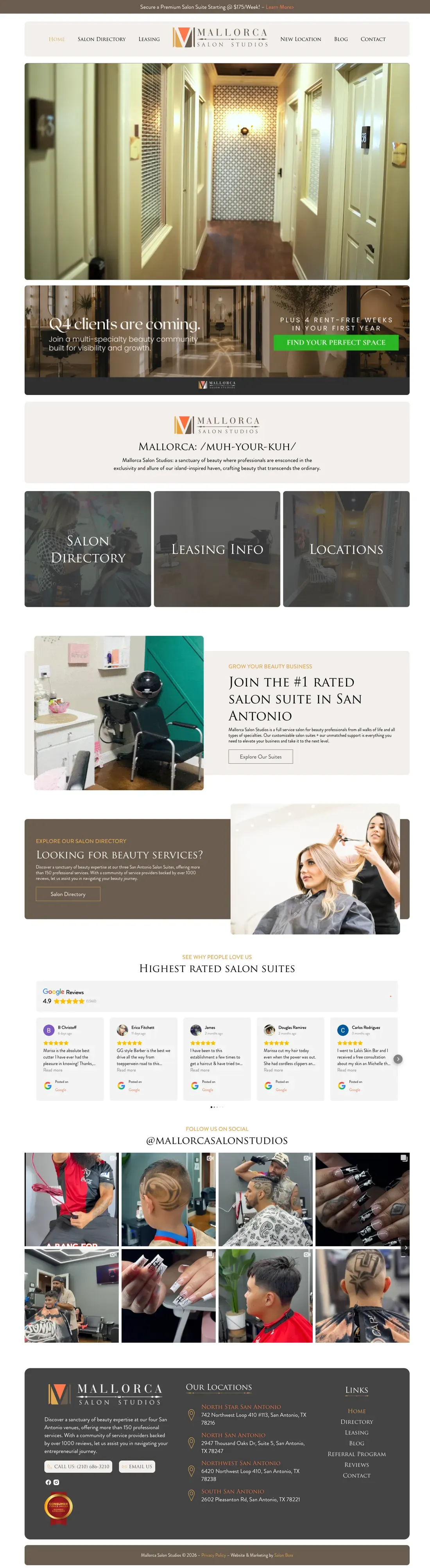 The old Mallorca homepage, full length