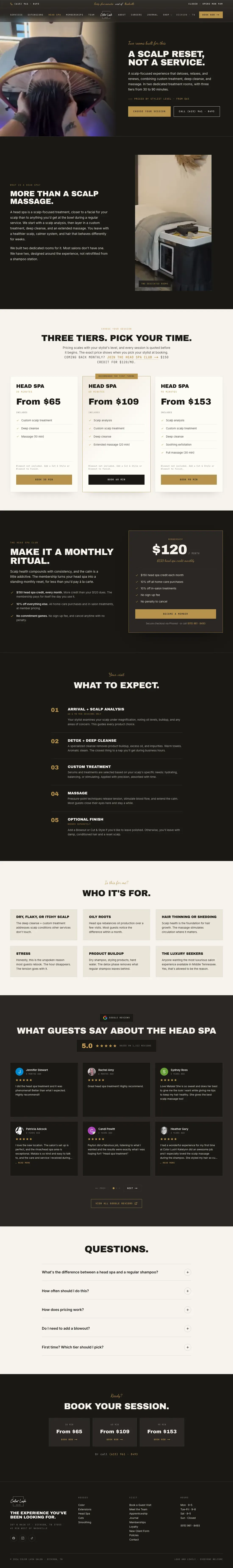 The head spa page, full length