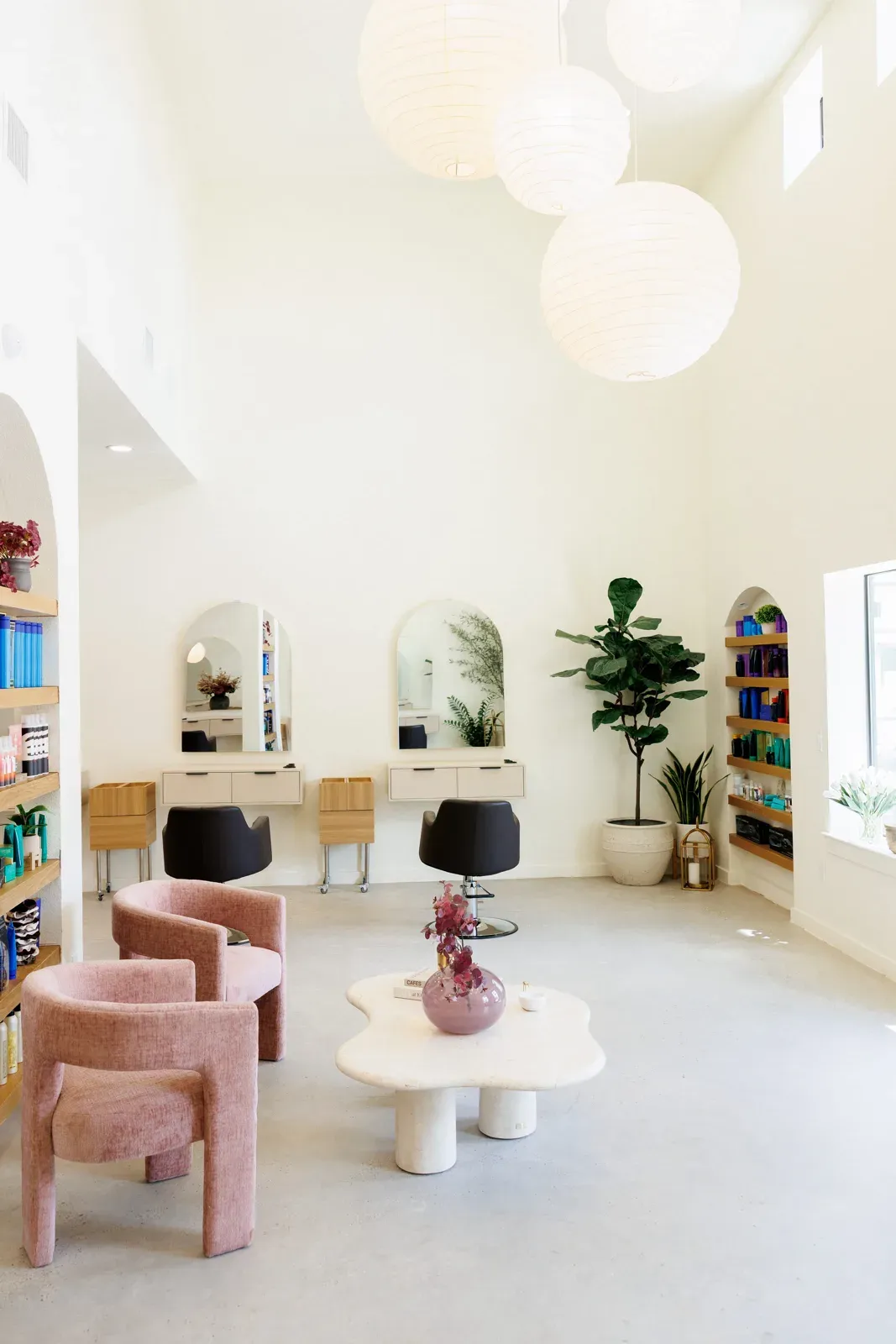 The front of the salon, where walk-ins arrive