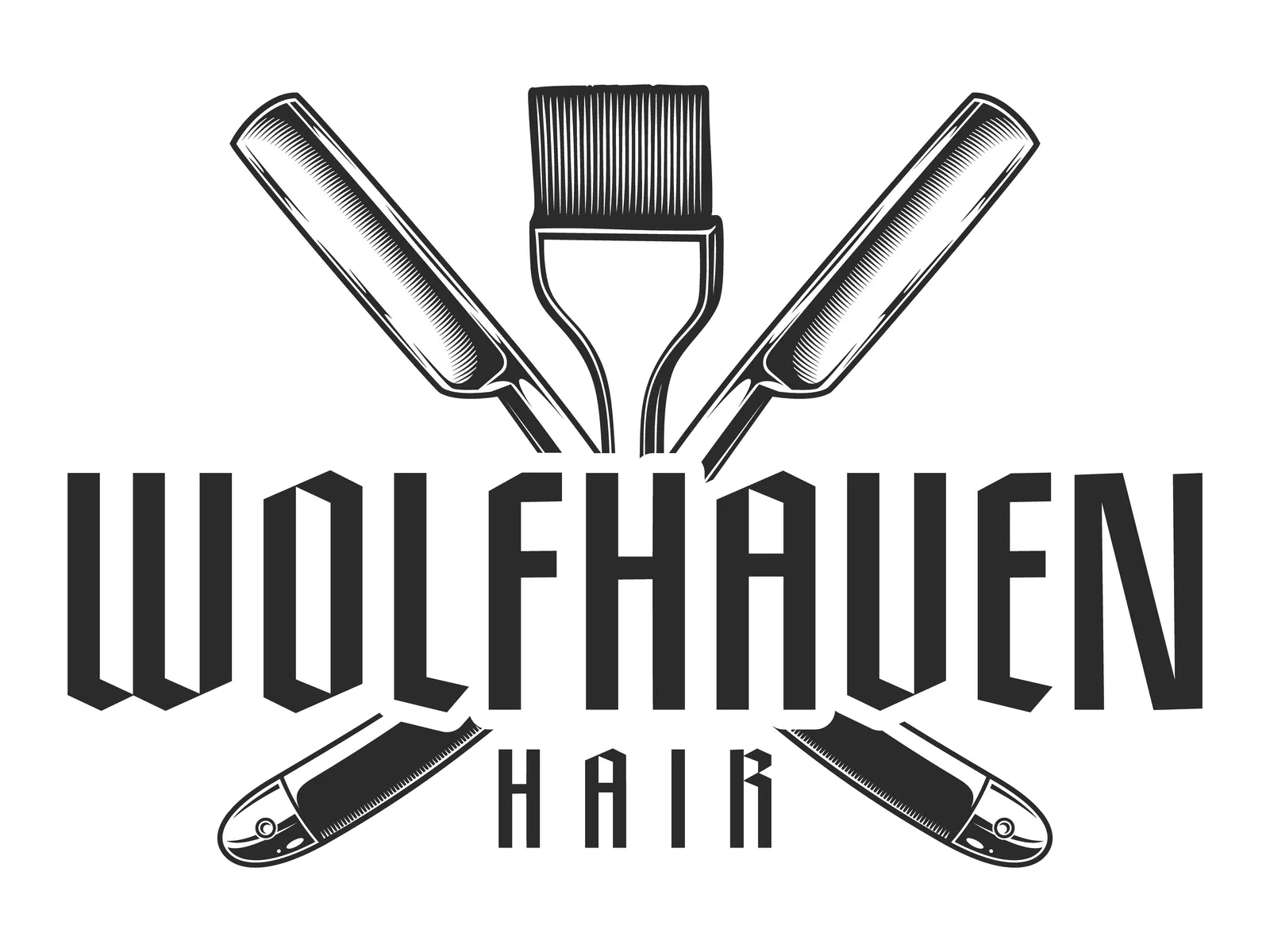 The Wolfhaven Hair wordmark